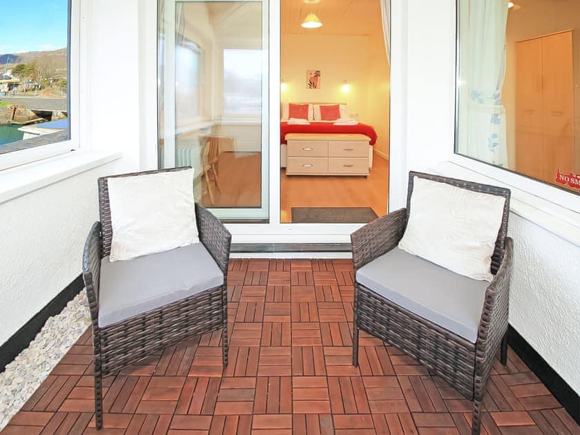 Balcony | Rivers Edge Penthouse, Porthmadog