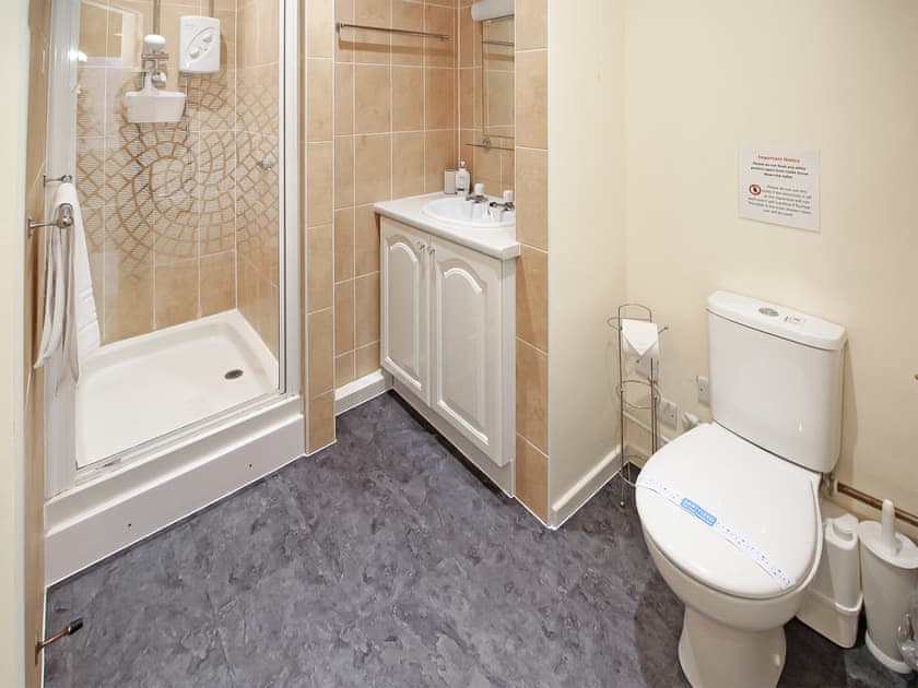 Shower Room 1  | Rivers Edge Penthouse, Porthmadog