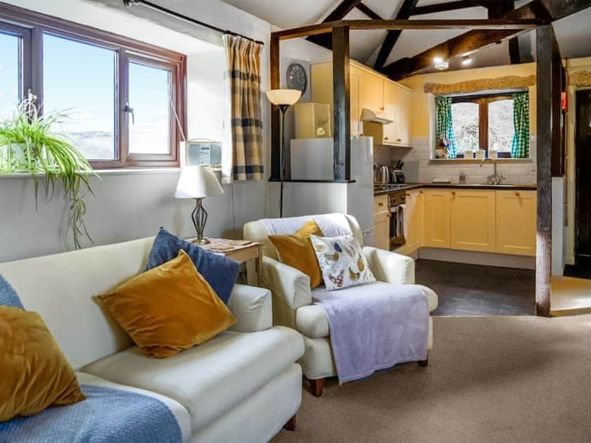 Attractive open-plan living space | The Byre - Mennabroom Farm Cottages, Warleggan, near Bodmin