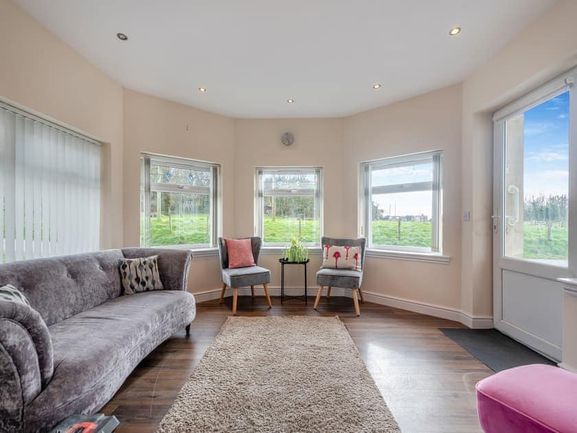 Sitting-out-area | The Coo Shed - Home Farm, Dunragit, near Stranraer