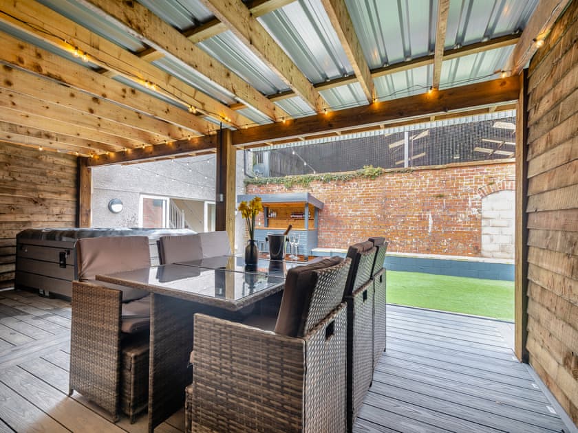 Sitting-out-area | The Coo Shed - Home Farm, Dunragit, near Stranraer