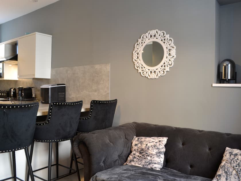 Open plan living space | Doodles Holiday Home, Eyemouth