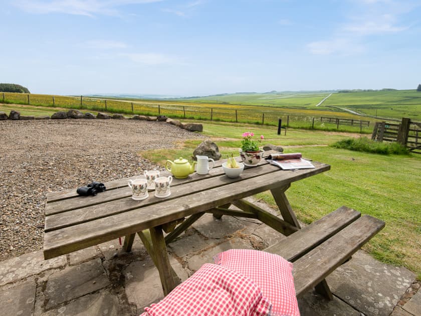 Sitting-out-area | Grindon Cartshed, Grindon near Haydon Bridge