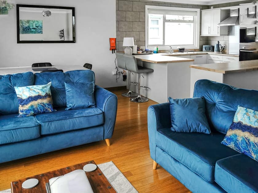 Open plan living space | River View - Norfolk Holiday Lodges, Brundall