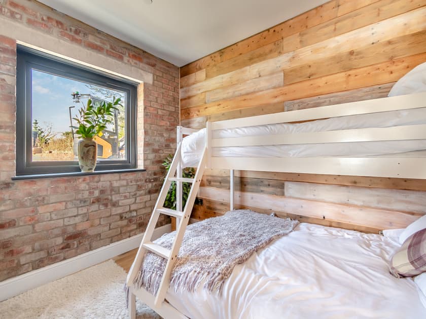 Bunk bedroom. Please note, top bunk will be removed after July | Bwythyn Cudd, Goodwick, near Fishguard