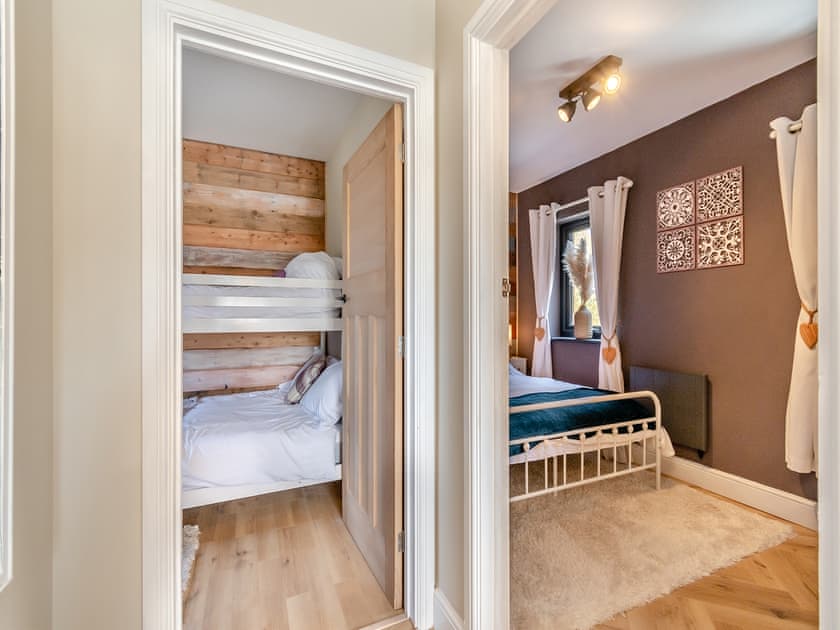 Hallway. Please note, top bunk will be removed after July | Bwythyn Cudd, Goodwick, near Fishguard