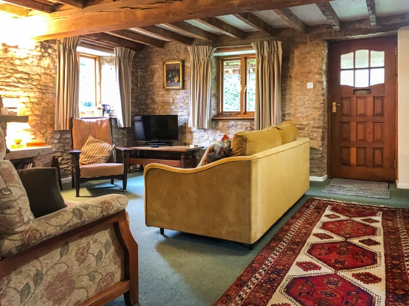 Lovely living room packed with heritage features | The Mill House, Lea, near Ross-on-Wye