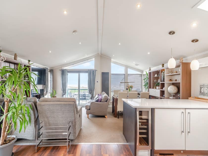 Open plan living space | Sea View Lodge, Crimdon, near Hartlepool