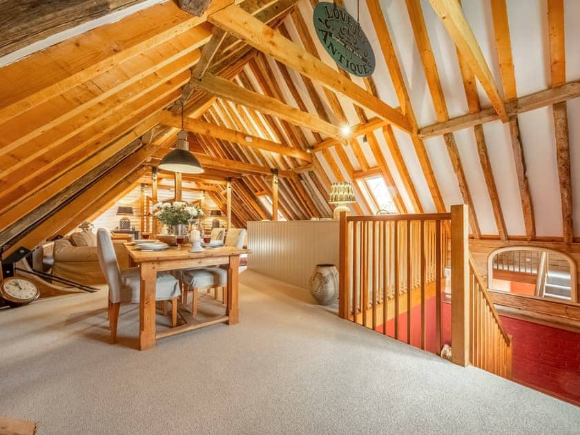 Open plan living space | Belchamp Hall Hayloft - Belchamp Cottages, Belchamp Walter
