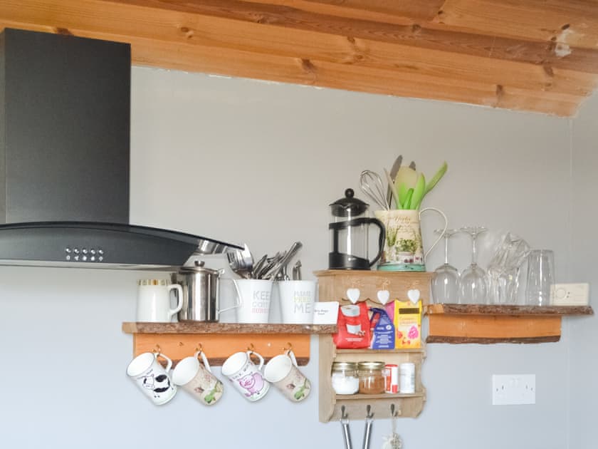 Kitchen | The Shepherds Hut - Glamping Adventure, Culbokie