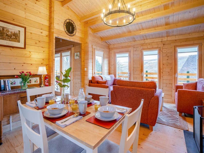 Open plan living space | Dôl Werdd Lodge, Garnant Ammanford