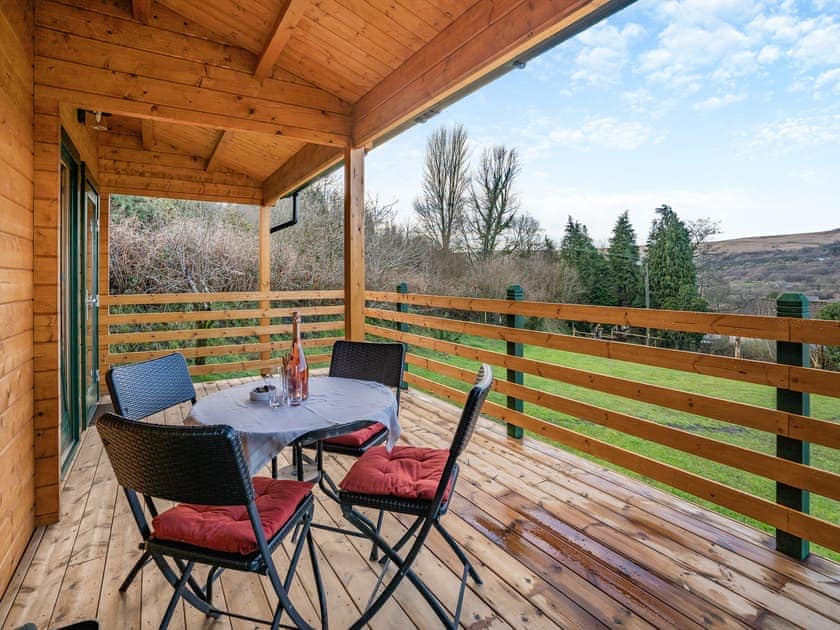 Terrace | Dôl Werdd Lodge, Garnant Ammanford