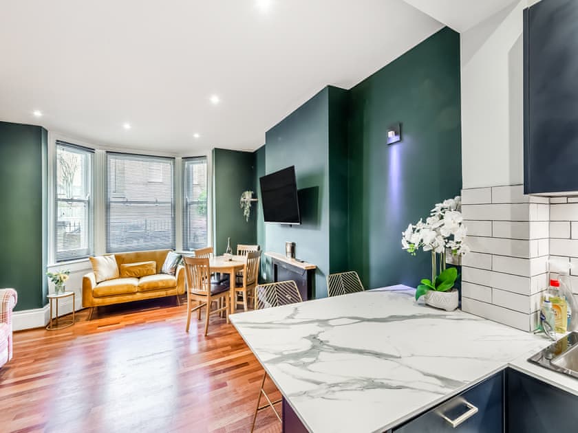 Open plan living space | Ethelbert Apartment, Westgate On Sea