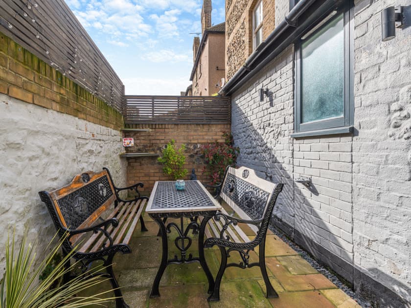 Terrace | Ethelbert Apartment, Westgate On Sea