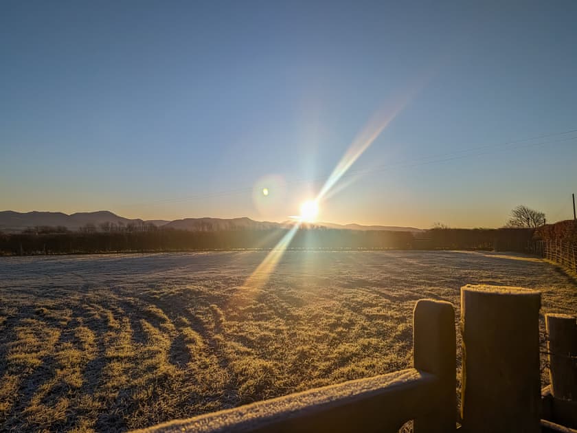 Sunrise view from garden  | High Mains, Winscales