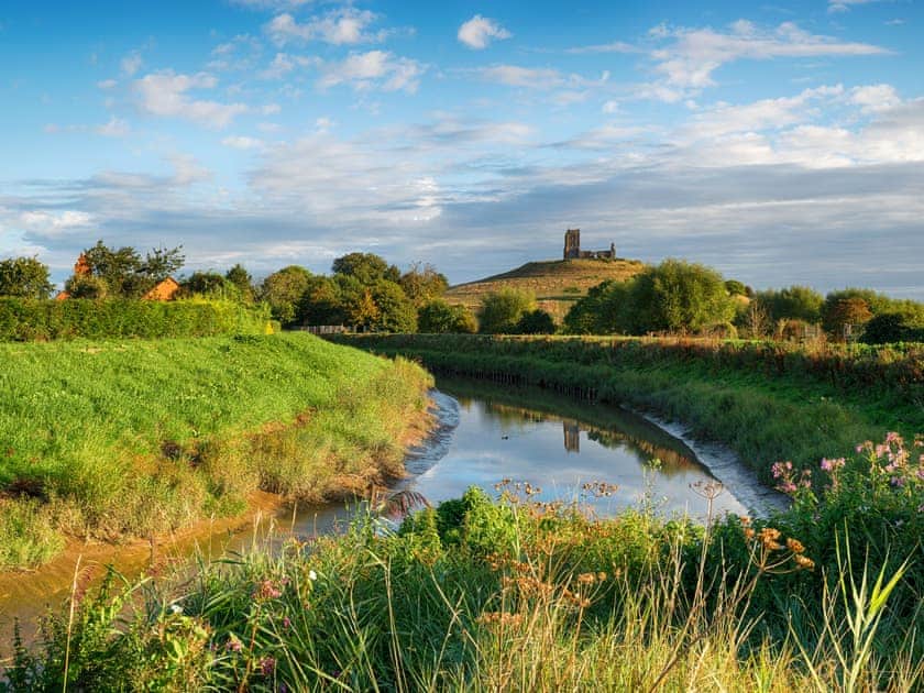 15 min drive from Dragonfly Barns - a 2 minute walk up to the derelict church for great views over the Somerset levels | Dragonfly 1 - Dragonfly Barn, North Newton