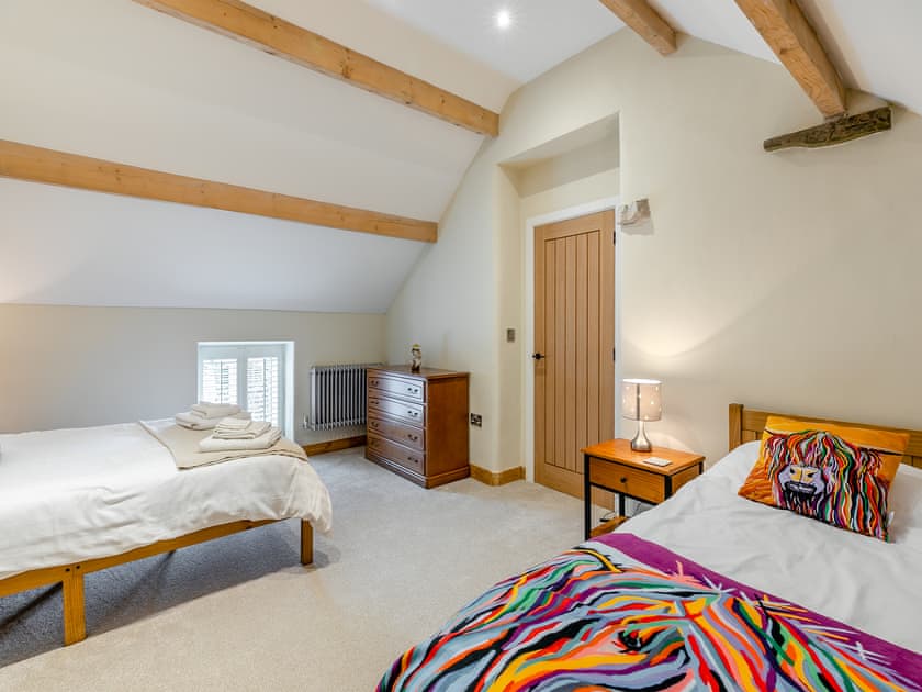 Twin bedroom | Cowcroft - Hammerton Hall, Litton, near Buxton