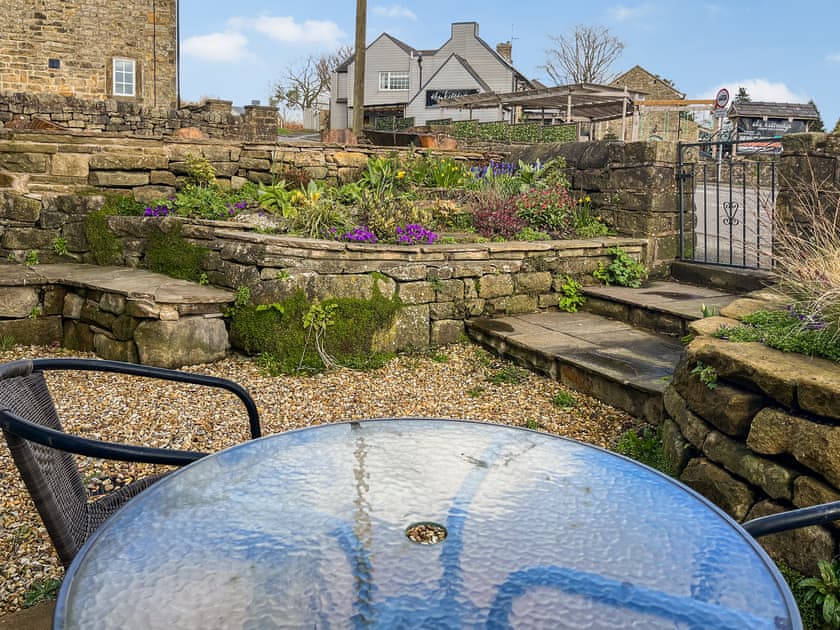 Sitting-out-area | Holly Cottage, Ashover, near Matlock.