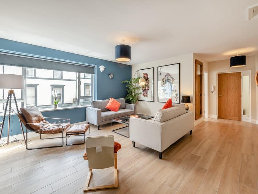 Living area | Station Street Apartment, Cockermouth