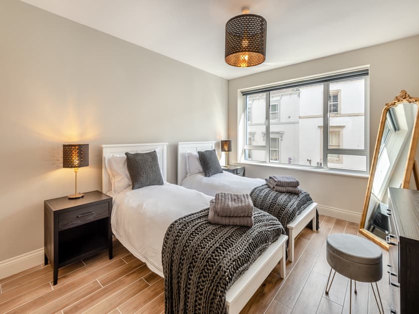 Twin bedroom | Station Street Apartment, Cockermouth