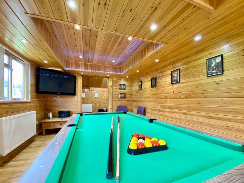 Games room | Pinecone Lodges- Apple - Pinecone Lodges, Camerton, near Bath