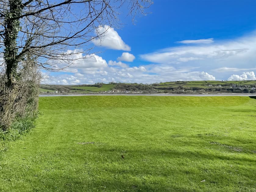 View from the lodge | Ponderosa, Llansteffan