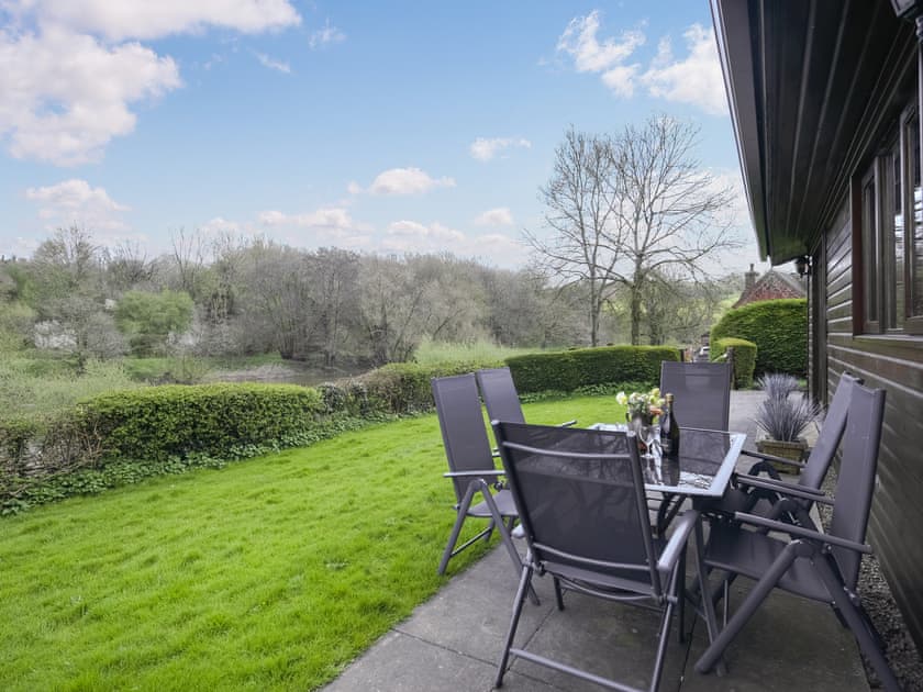 Outdoor area | Pine Lodge - Shropshire Getaways, Bridgnorth and Ironbridge