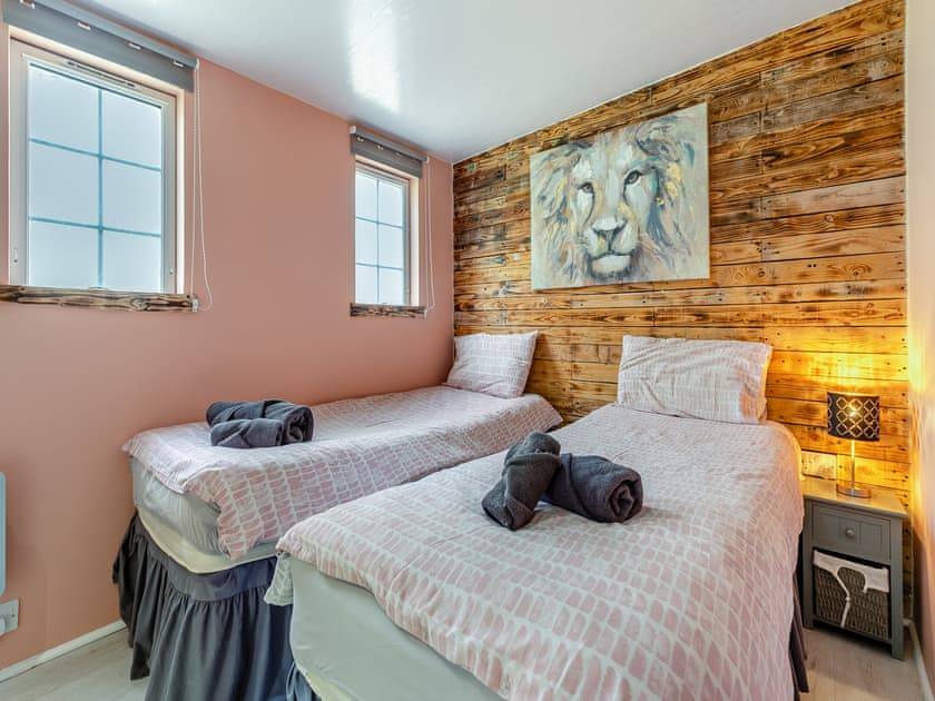 Twin bedroom can be double on request  | By The Beach, Downderry and Seaton, near Looe