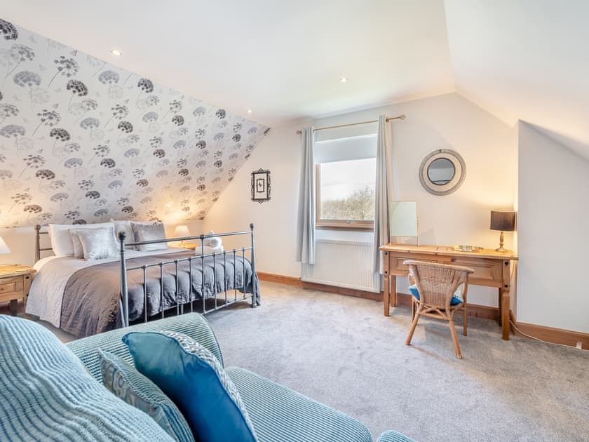 Double bedroom with lovely views | Croftside House - Allt Mor Cottages, Aviemore