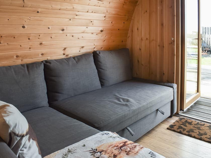 Attractive open-plan living space | Black Coombe - Moorside Glamping Pods, Corney, near Millom