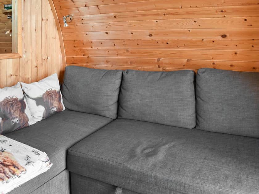Convenient open-plan living space | Black Coombe - Moorside Glamping Pods, Corney, near Millom
