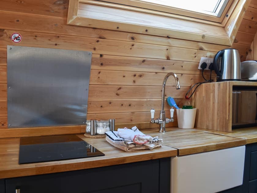 Convenient open-plan living space | Black Coombe - Moorside Glamping Pods, Corney, near Millom