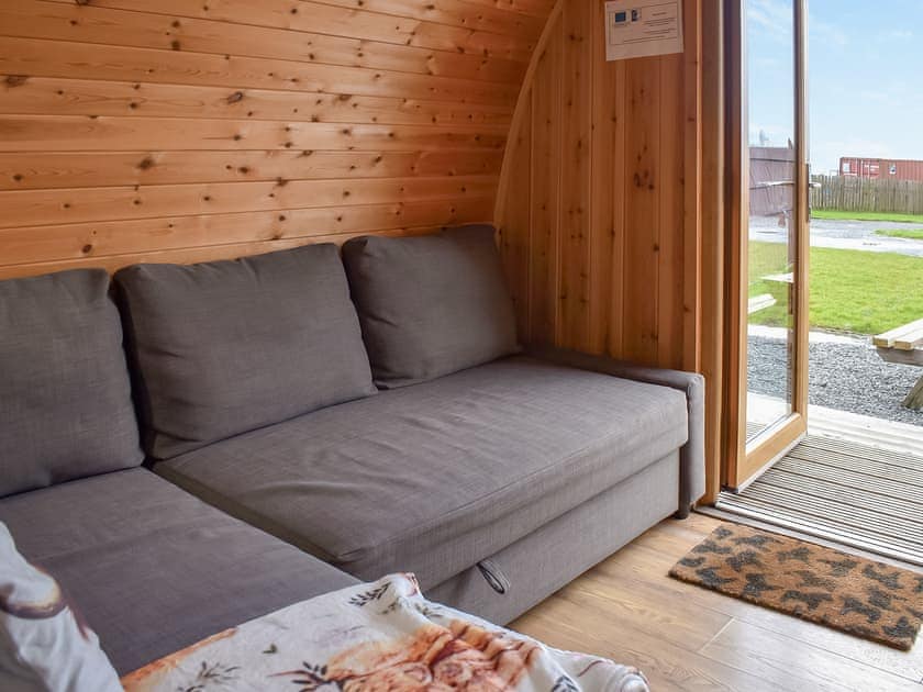 Convenient open-plan living space | Withy Bottom - Moorside Glamping Pods, Corney, near Millom