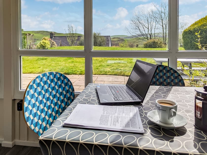 Dining Area | Ysgubor Lodge, Llanwrin