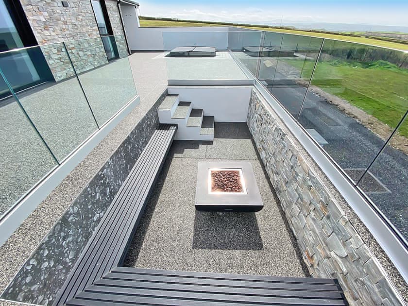 Gas fit pit | Hafan Dawel - Cardigan Bay Cottages, Felinwynt, near Cardigan