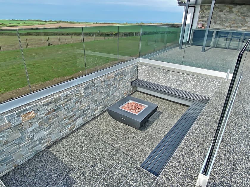 Gas fit pit | Hafan Dawel - Cardigan Bay Cottages, Felinwynt, near Cardigan