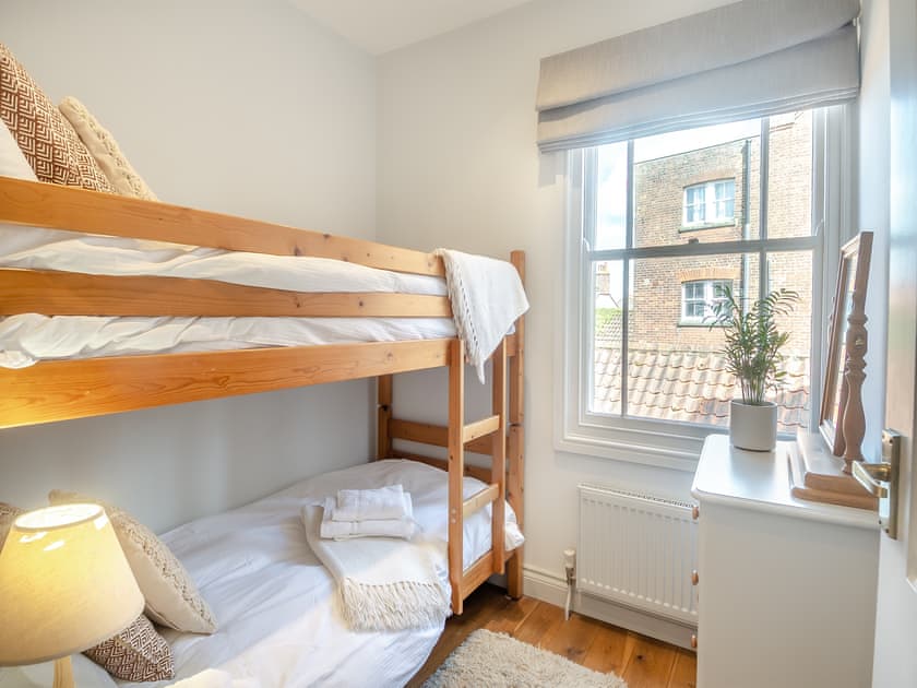 Bunk bedroom | Hardy’s Cottage - Low Key Luxury Properties, Overstrand, near Cromer
