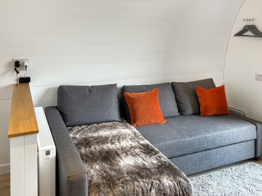 Living area | Bombie Glamping pod, Cromdale, near Grantown-on-Spey