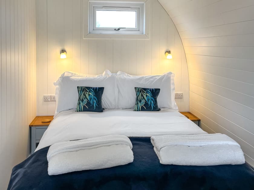 Double bedroom | Bombie Glamping pod, Cromdale, near Grantown-on-Spey