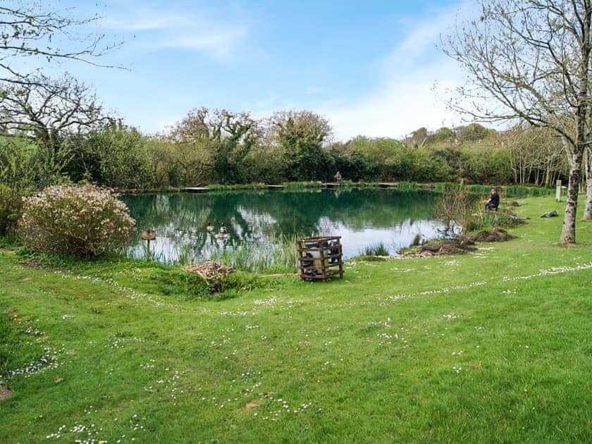 Onsite fishing pond  | Halcyon’s Rest, St. Tudy, near Bodmin