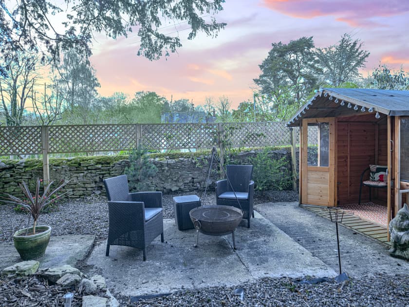 Sitting-out-area | The Cygnet at The Swan Inn, Craven Arms