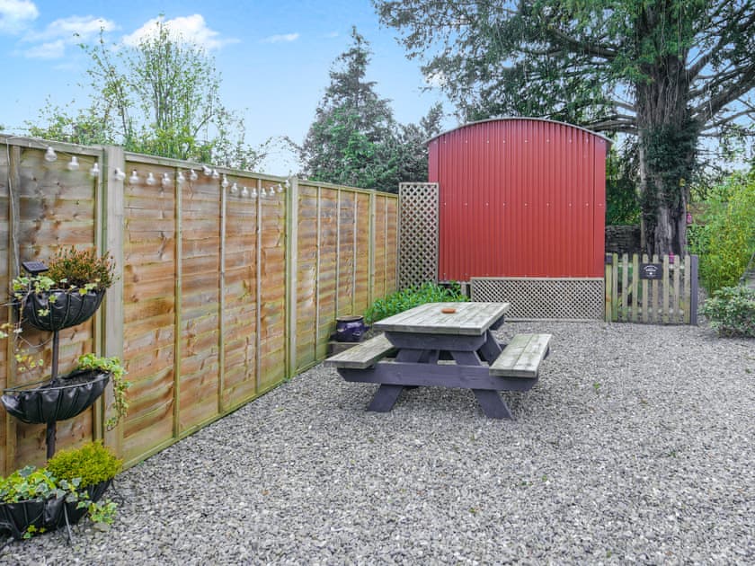 Sitting-out-area | The Cygnet at The Swan Inn, Craven Arms