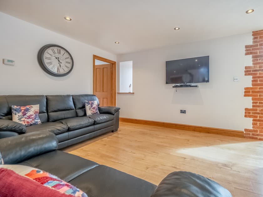 Comfortable open plan living space | The Great North Barn - Hall Farm Barns, Gimingham, near Mundesley