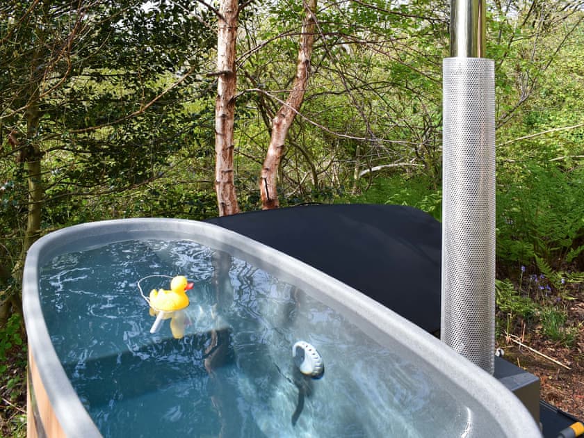 Hot tub | Bats About - Woodland Retreats, Millom
