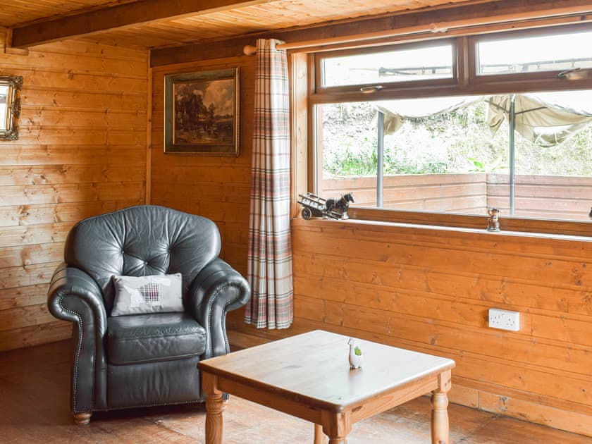 Living area | Cow Boy Cabin - Cow Boy Holidays, Glasgow