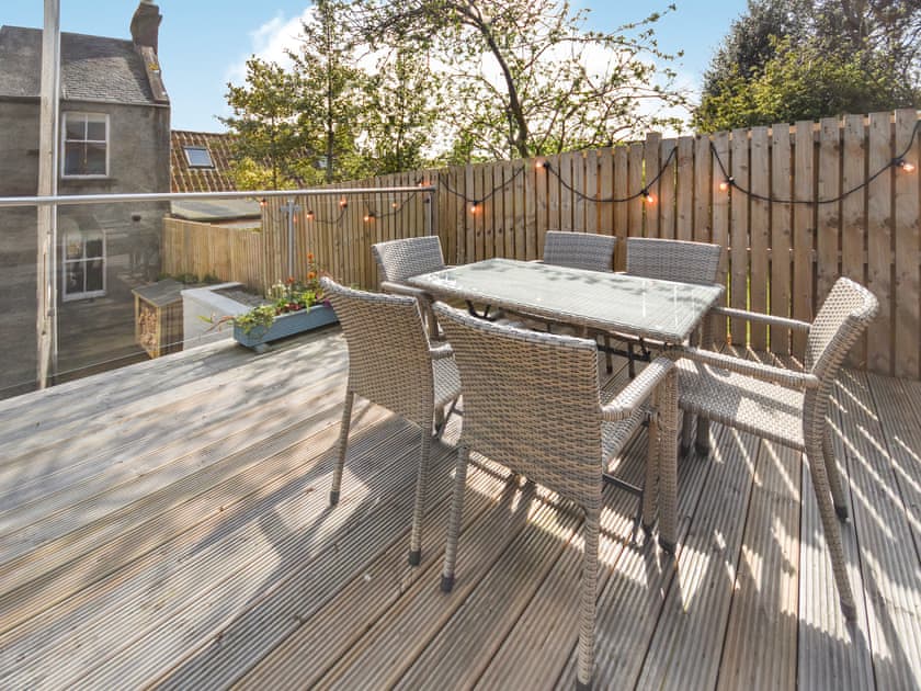 Terrace | Struan Holiday Home, Kilconquhar