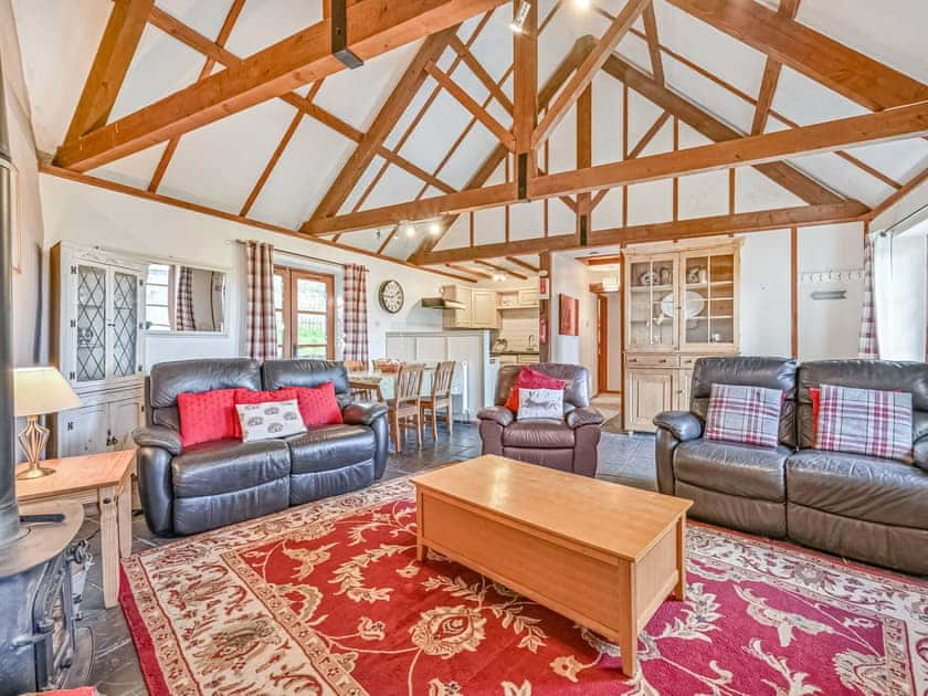 Open plan living space | Waggoners Cottage - Polean Farm Cottages, Pelynt, near Looe