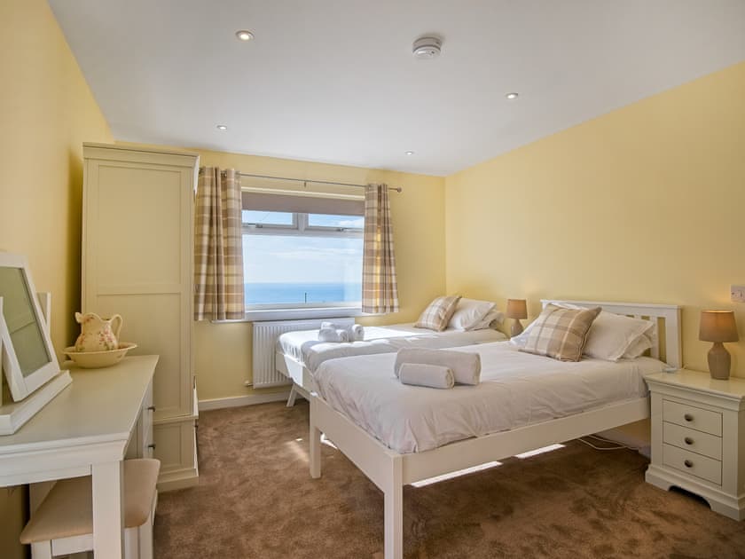 Twin bedroom | High Auchenlarie Cottage, Near Gatehouse of Fleet
