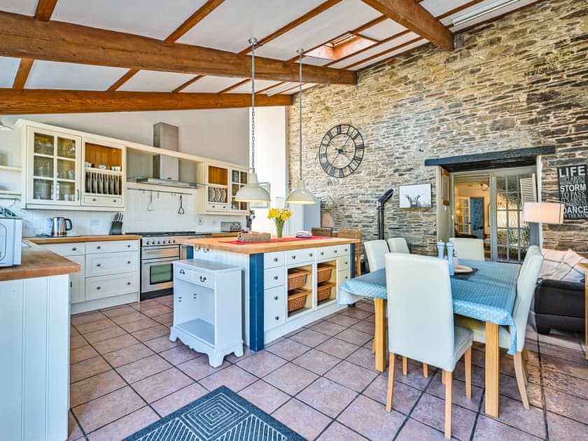 Kitchen/diner | The Old Farmhouse - Polean Farm Cottages, Pelynt, near Looe
