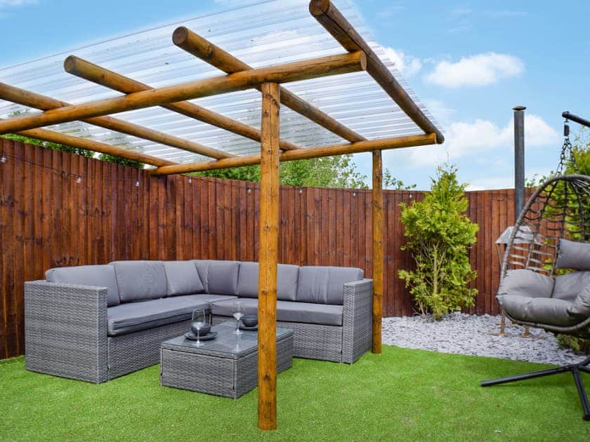 Outdoor area | Laurel Pod - Stuarts Farm, Lathom, near Southport